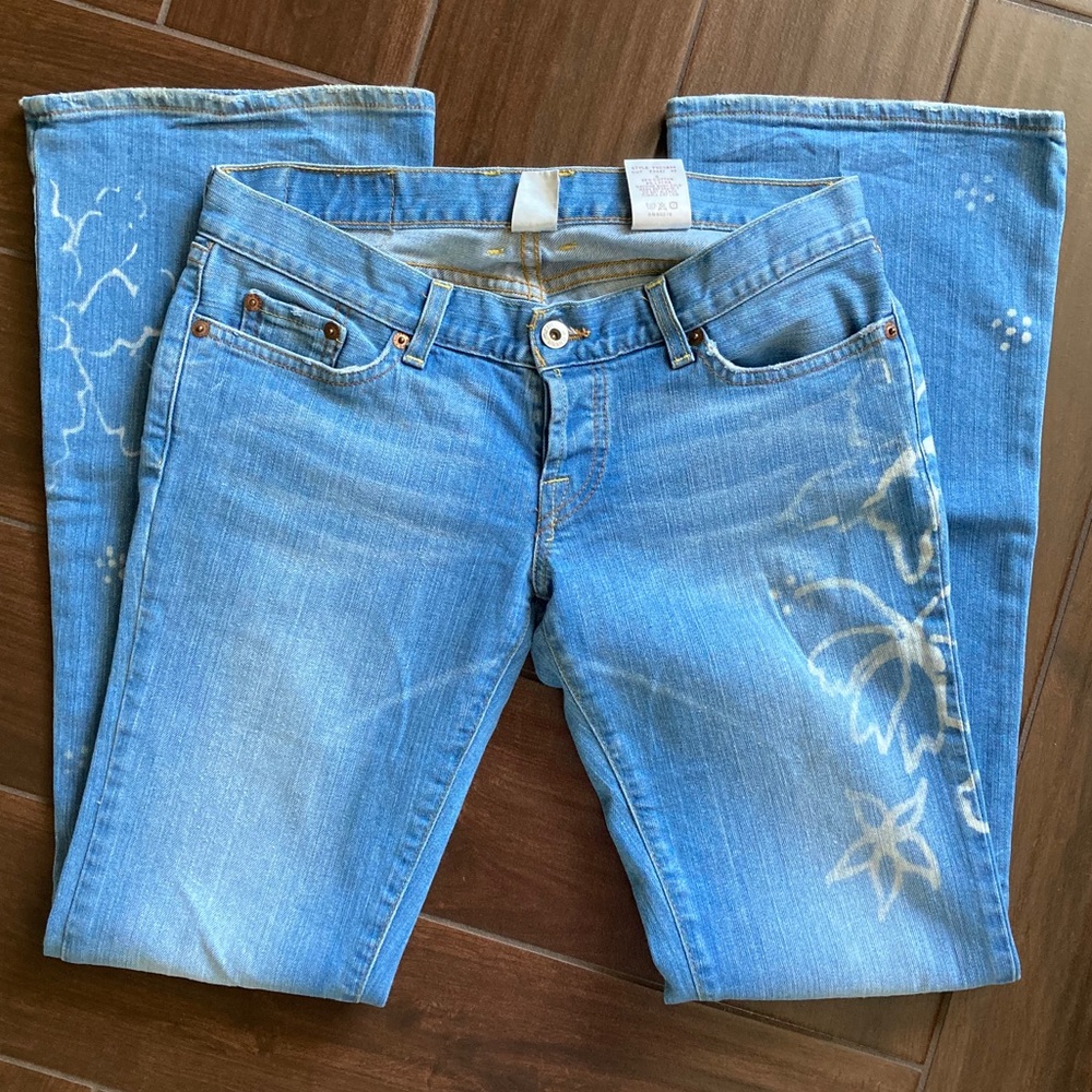 Lucky Brand Dungarees Lil Maggie Bleached Floral